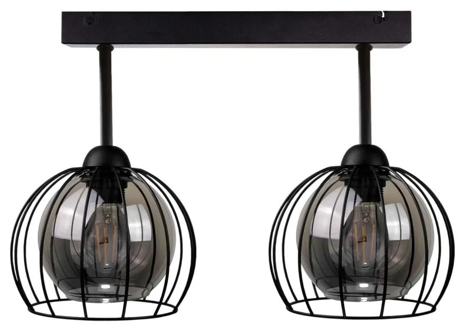 Lampadario a plafone SOLO BLACK 2xE27/60W/230V