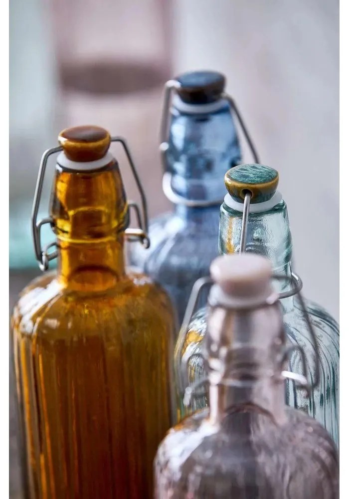 Bottiglia di vetro rosa da 1,2 l Kusintha - Bitz