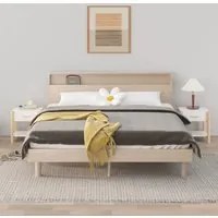 Tavolini da Letto 2pz Bianchi 42x38x45 cm in Legno Multistrato 345655