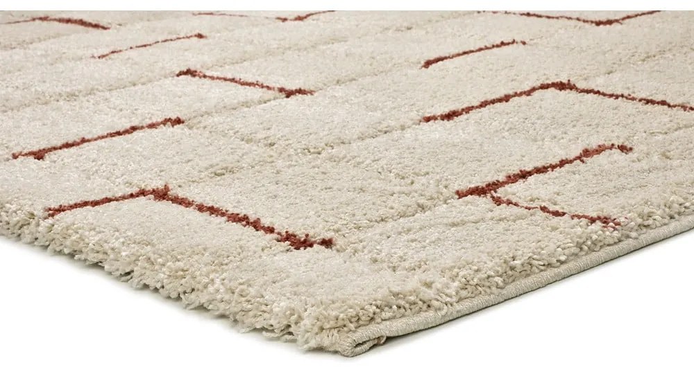 Tappeto color mattone/color crema 80x150 cm Brenda – Universal