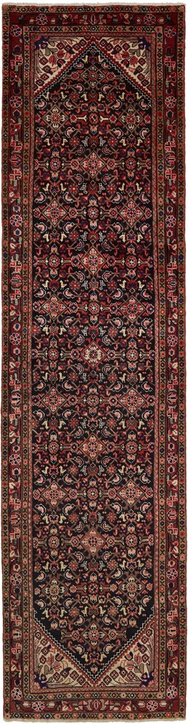 Hamedan Tappeto persiano 490x100 Blu (Iran) Annodato A Mano