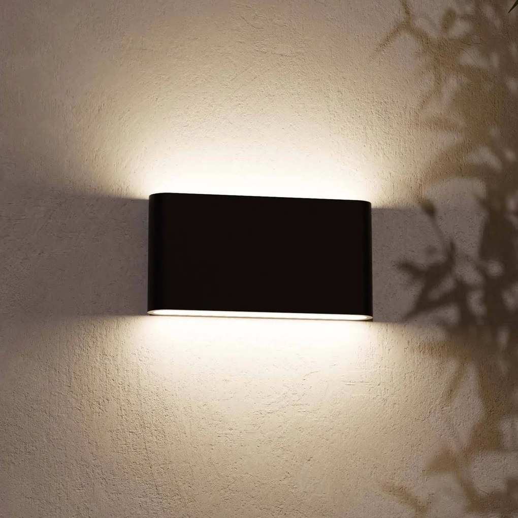 Applique LED 12W Bidirezione IP65 CCT Bianco Variabile - Nera Colore Bianco Variabile CCT