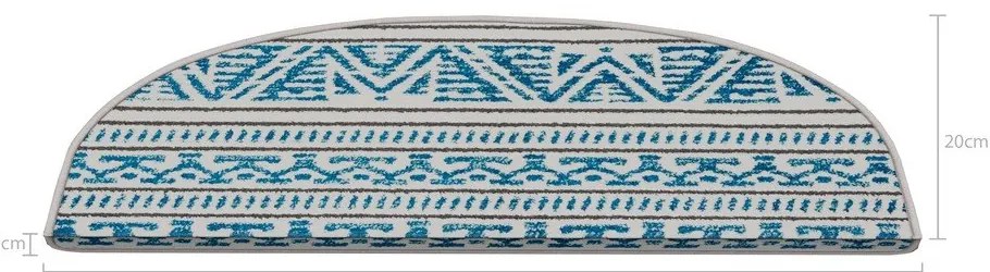Gradini blu in set da 16 pezzi 20x65 cm Cottage Warmth - Vitaus