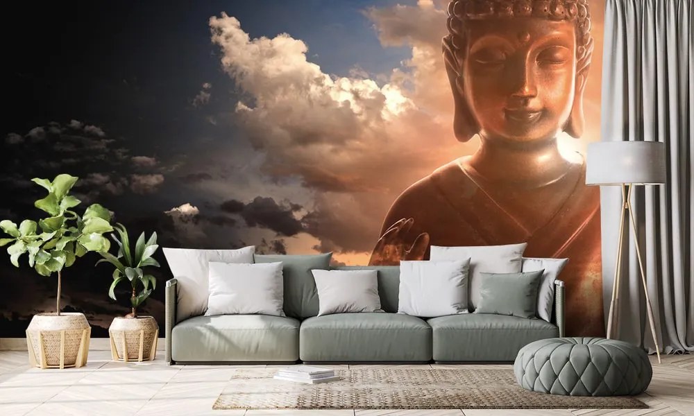 Carta da parati autoadesiva – Buddha tra le nuvole