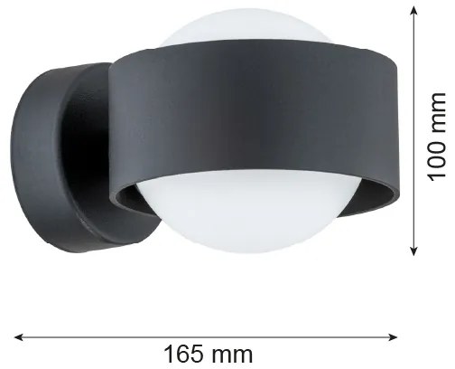 Argon 8059 - Applique MASSIMO PLUS 1xG9/6W/230V nero