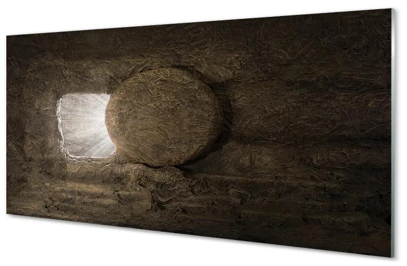 Pannello paraschizzi cucina Grotta 100x50 cm