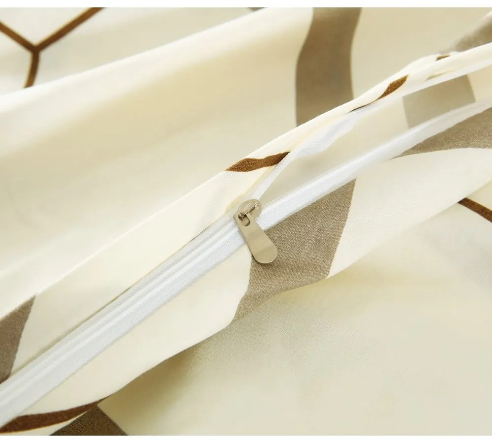 Biancheria da letto singola panna 6 pezzi in microsatin 140x200 cm Carter - My House