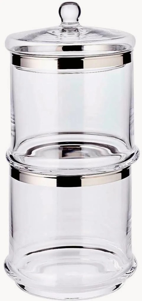 Barattolo in cristallo con coperchio Lia
