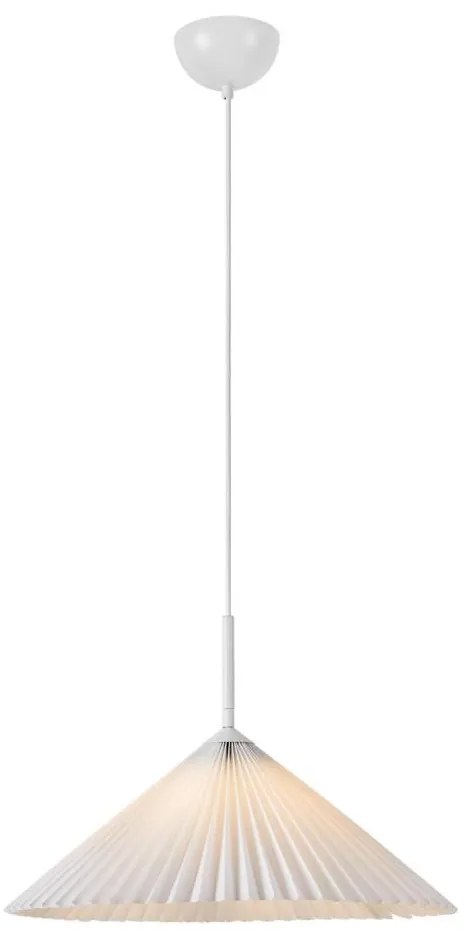 Markslöjd 108711 - Lampadario a sospensione con filo PLISADO 1xE27/40W/230V diametro 50 cm bianco