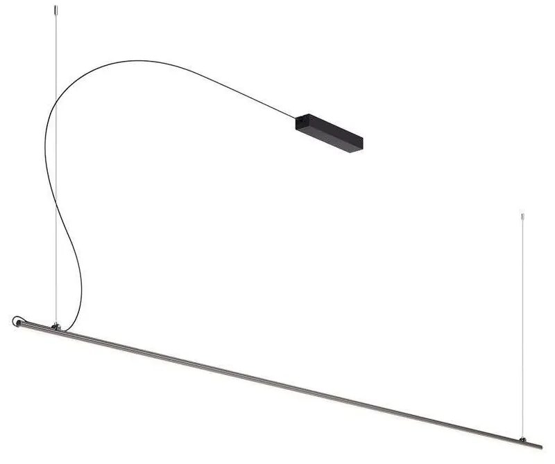 Fabbian - Freeline Lampada a Sospensione 300cm 3000K Black Fabbian