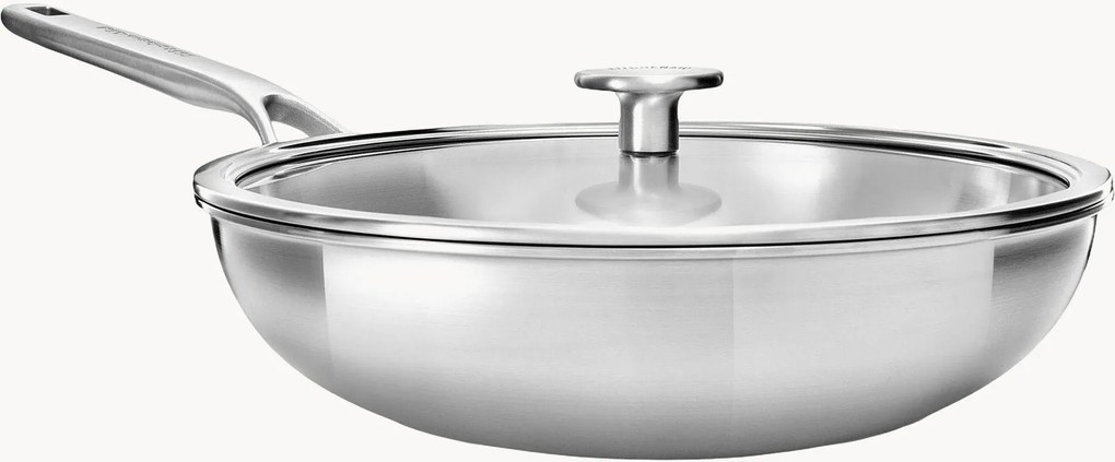 Padella wok argentata KitchenAid