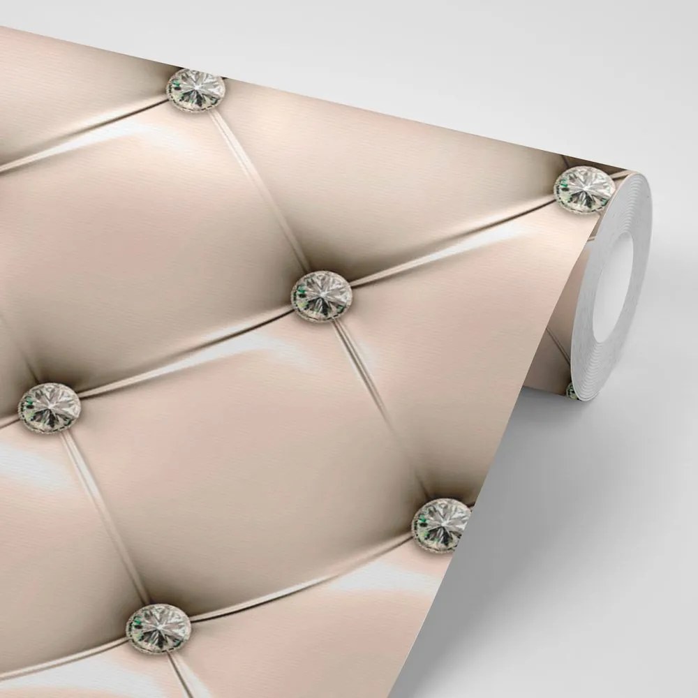 Carta da parati – Eleganza pelle in crema