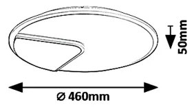 Rabalux 6329 - Plafoniera LED BOSWELL LED/40W/230V