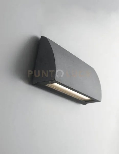 Applique led segnapassi shelby antracite 4w 445lm cct 3000k / 4000k...