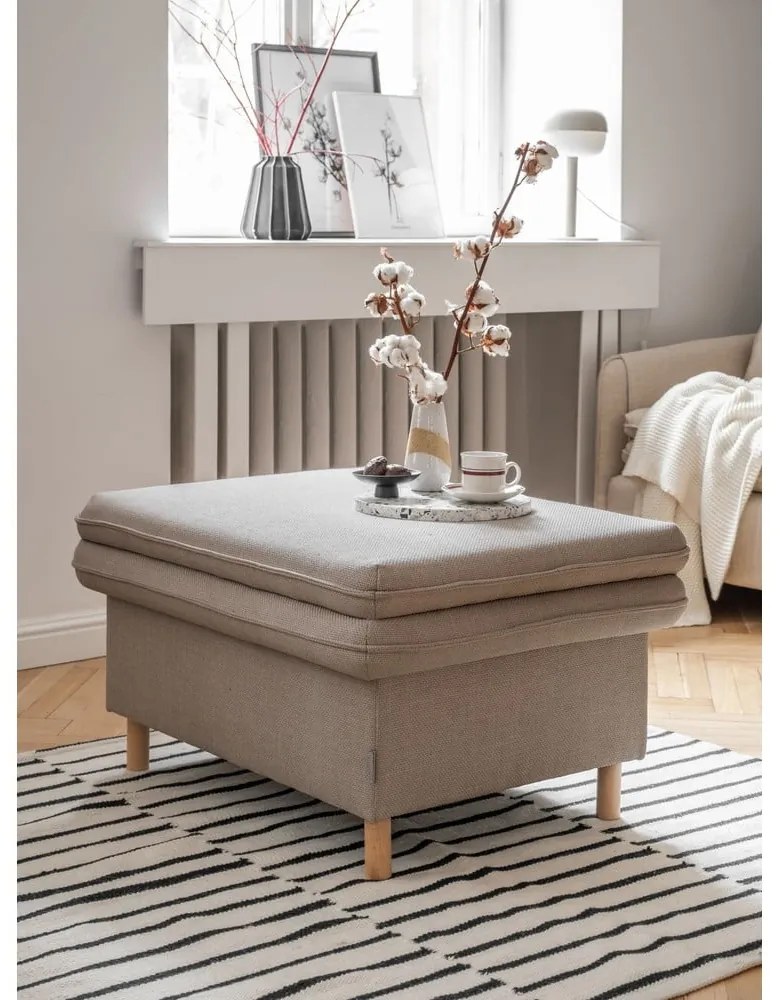 Poggiapiedi marrone chiaro Simon - Miuform