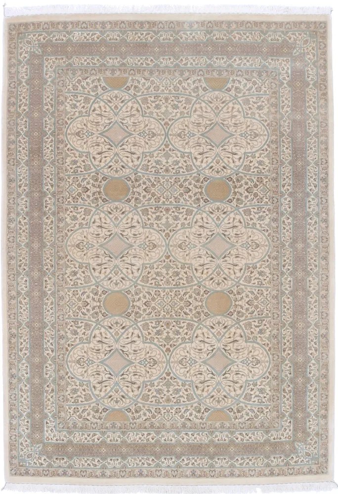 Isfahan Tappeto 140x200 Rosa (Pakistan) Annodato A Mano