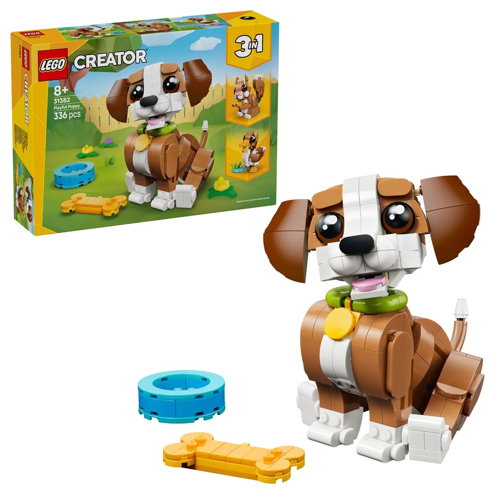 Cagnolino giocoso animali adorabili Lego