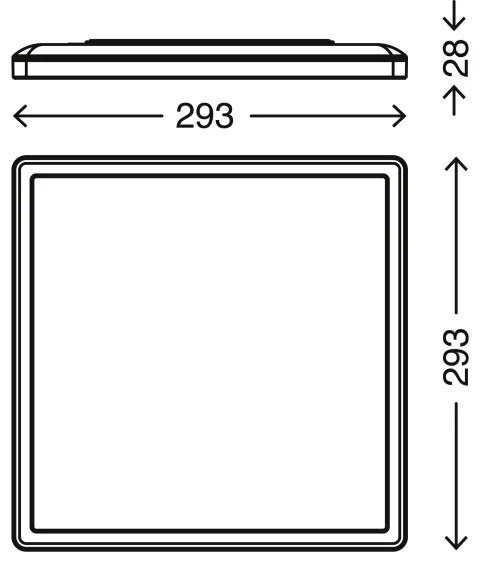 Briloner 7156-416 - Plafoniera LED SLIM LED/18W/230V