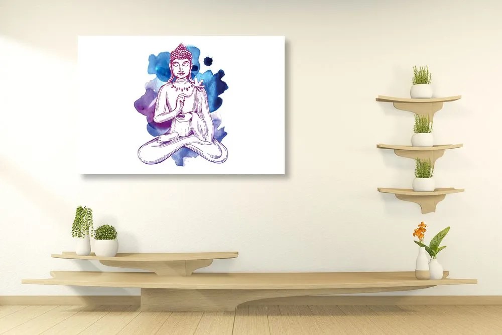Stampa su tela – Illustrazione del Buddha