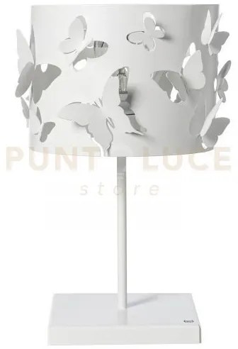 Lampade da tavolo moderna farfallosa bianco marmo in ferro 20x20x37...