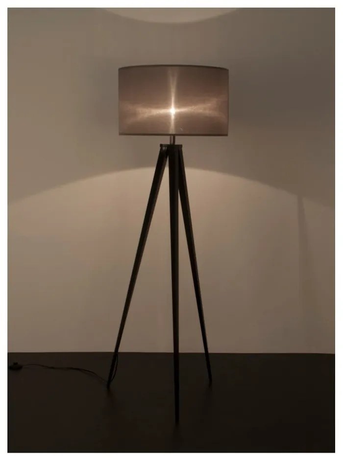 Lampada da terra nera e grigia Treppiede, ø 50 cm - Zuiver
