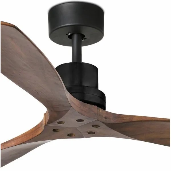 FARO 33516DC - Ventilatore da soffitto LANTAU nero/marrone d. 132cm + telecomando