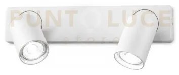Rudy round applique a parete orientabile 2 luci attacco gu10 lampad...