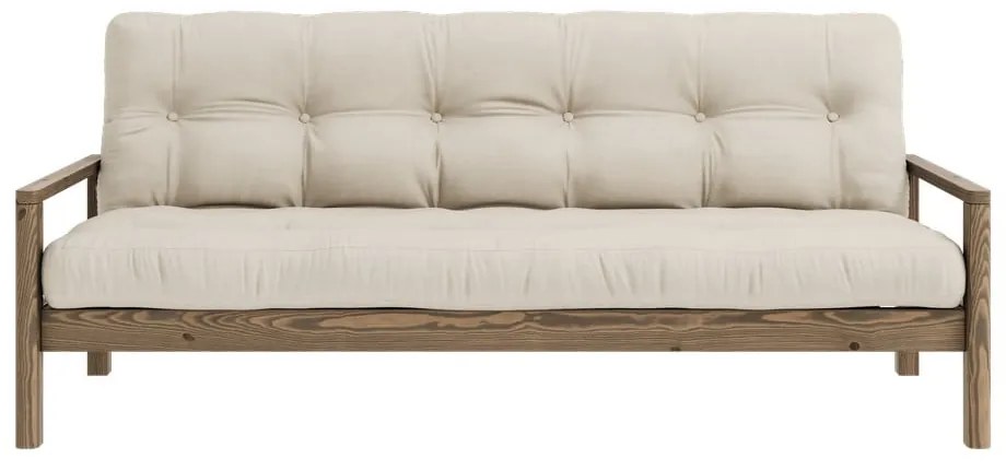 Divano letto beige 205 cm Knob - Karup Design