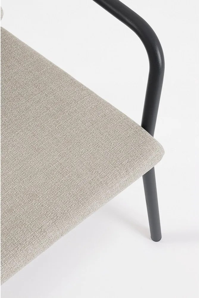 Sedia da esterno marrone chiaro in metallo Edvige – Bizzotto