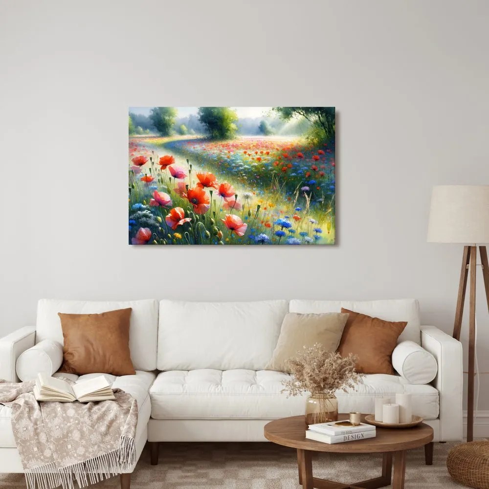 Quadro su tela – Magia del mattino estivo sul prato