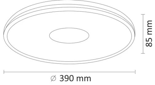Plafoniera LED dimmerabile LEON LED/24W/230V + telecomando