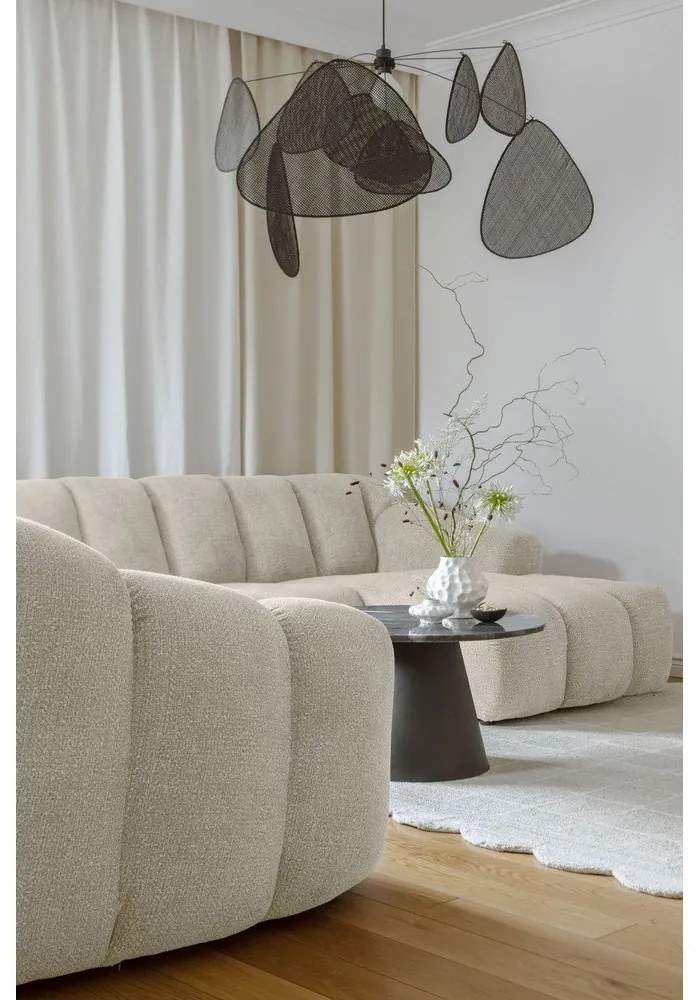 Divano angolare beige (con penisola a sinistra/a U) Shell – Miuform