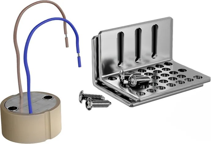 Applique da Incasso Segnapasso GU11 Compatta in Gesso Pitturabile