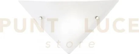 Applique a parete osiride bianca 1 luce attacco e27 30x30cm in vetr...