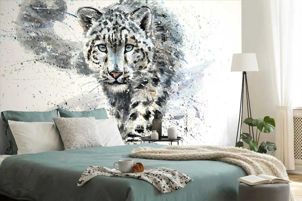 Carta da parati – Leopardo disegnato