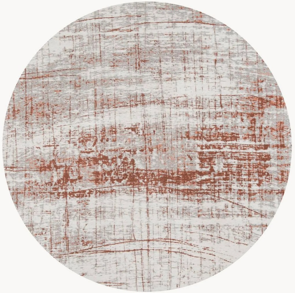 Tappeto rotondo jacquard lavabile da interno-esterno Griff