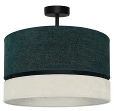 Duolla - Lampadario a plafone DOUBLE 1xE27/15W/230V diametro 40 cm verde/grigio