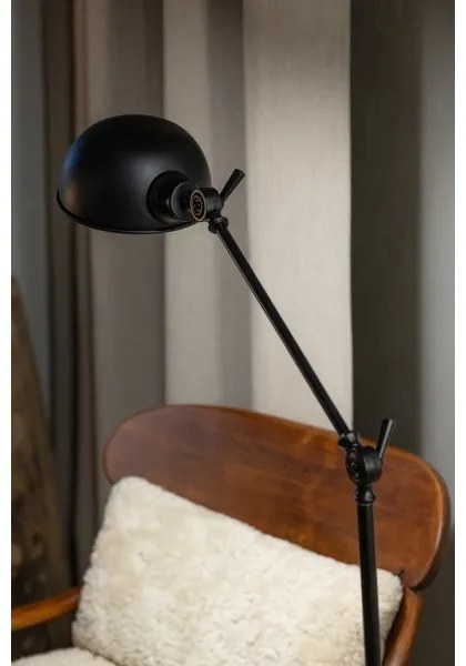 Markslöjd 108586 - Lampada con piedistallo PORTLAND 1xE27/40W/230V nero