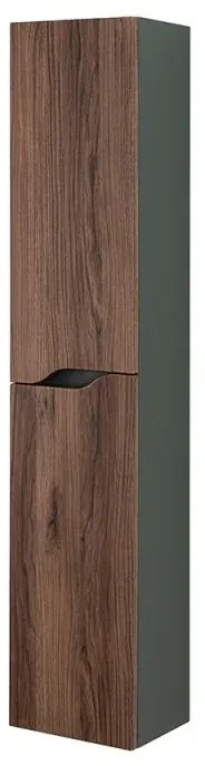 Colonna bagno sospesa alta noce canaletto Minori/Maiori 30x150 cm