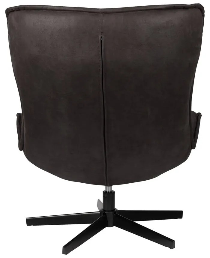 Poltrona grigio scuro girevole John – White Label