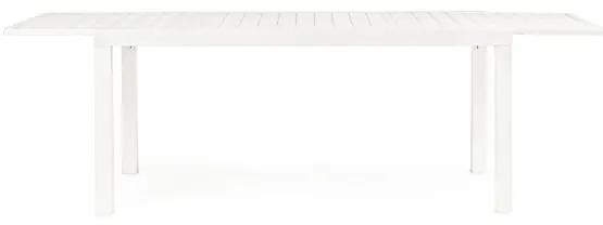 Tavolo In Alluminio Allungabile Da Esterno 90x160-240 Cm Bianco
