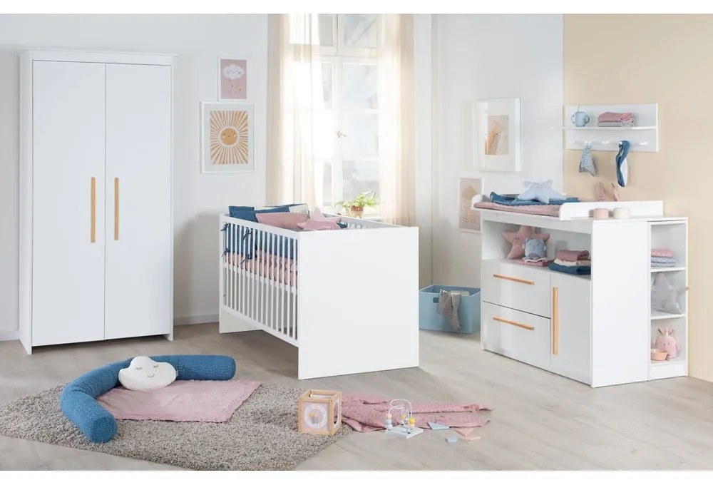 Armadio per bambini bianco 96x190x50 cm Lilo – Roba