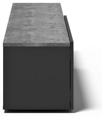 Tavolo TV nero in cemento 180x38 cm Verone - TemaHome