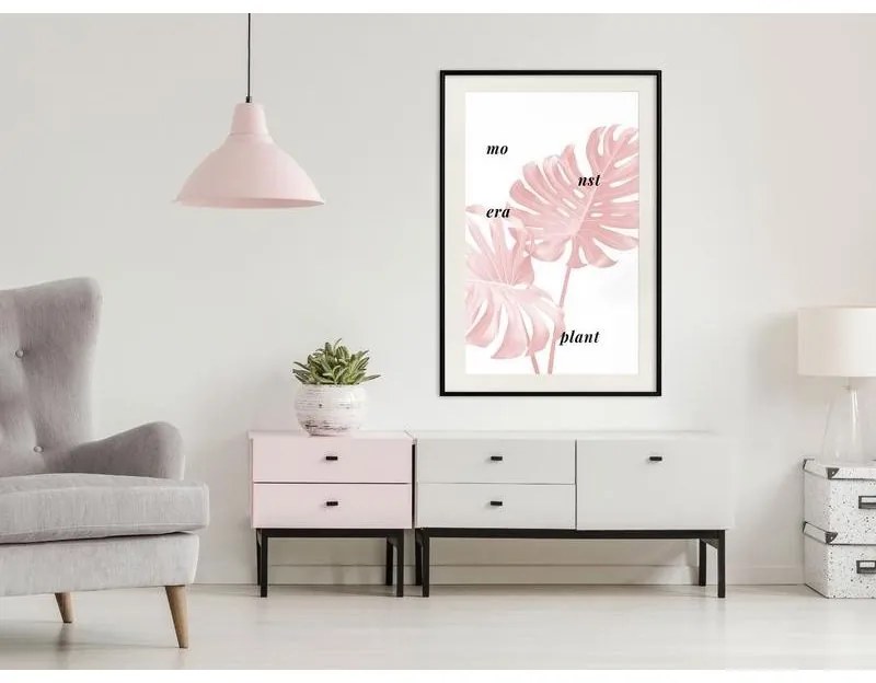 Poster Pale Pink Monstera