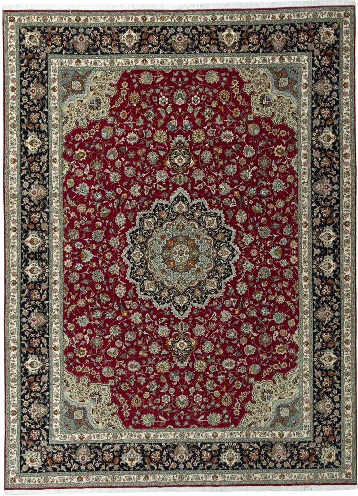 Tabriz Tappeto persiano 400 x 300 Rosso (Iran) Annodato A Mano
