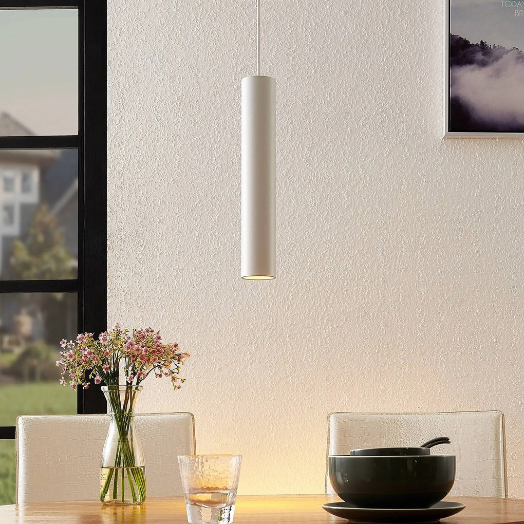 Lampada a sospensione Arcchio Ejona, altezza 35 cm, bianco, alluminio