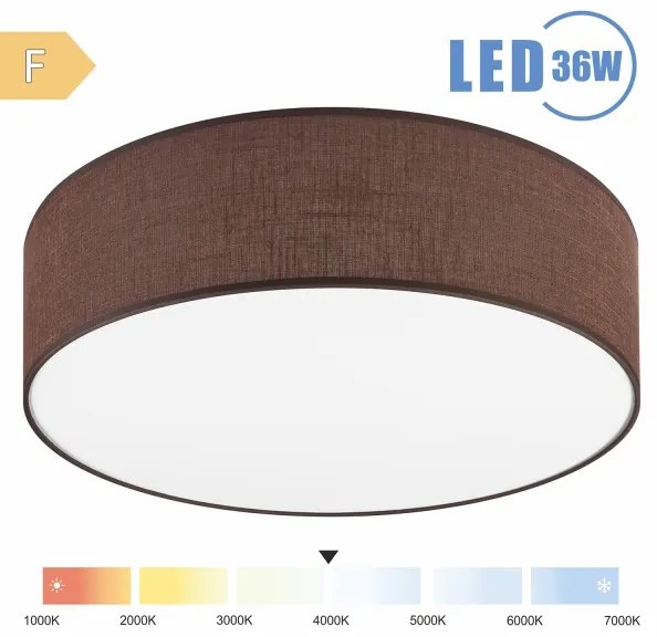 Brilagi - Plafoniera LED SIRIJA LED/36W/230V diametro 45 cm marrone