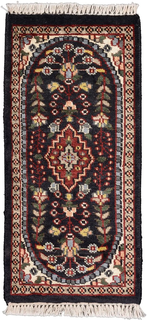 Agra Tappeto 30x60 Marrone (Indian) Annodato A Mano