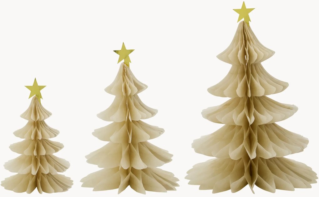 Set di 3 addobbi di Natale fatti a mano Tree