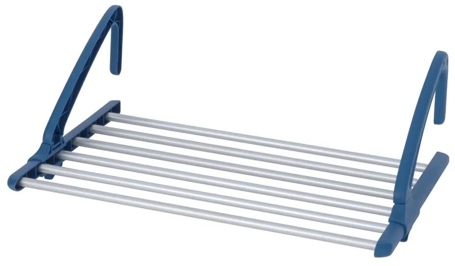 WENKO 63005800 - Stendibiancheria 37,5x21 cm acciaio inox/argento/blu